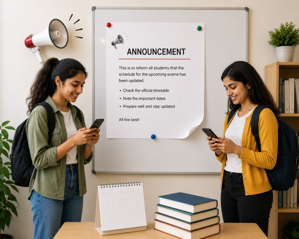 how to stay updated with exam notifications